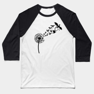 Dandelion Dragons Soar Free Baseball T-Shirt